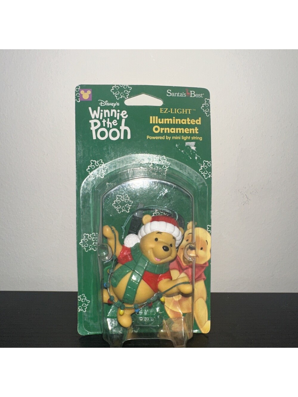 Vintage Disney Winnie The Pooh Illuminated Christmas Ornament 2000 Sealed
